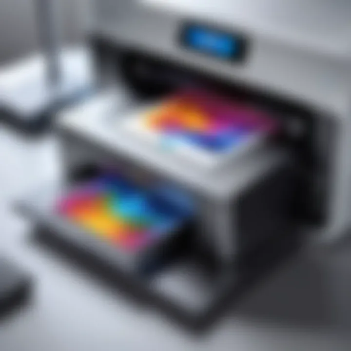 Advanced printing technology illustration