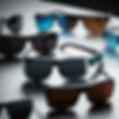 Different models of Alienware glasses displayed together to highlight their unique features.