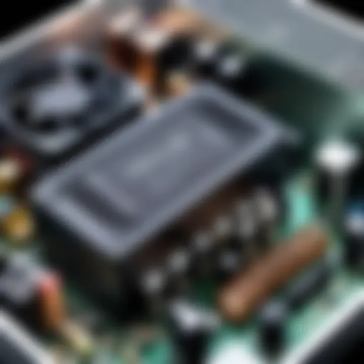 Internal components of a TFX Power Supply Unit highlighting efficiency