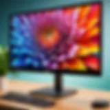 High-resolution AOC monitor display showcasing vibrant colors