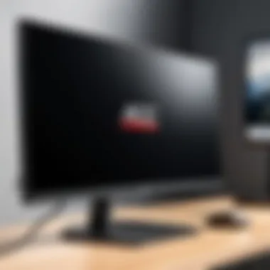 Side view of AOC monitors highlighting sleek design