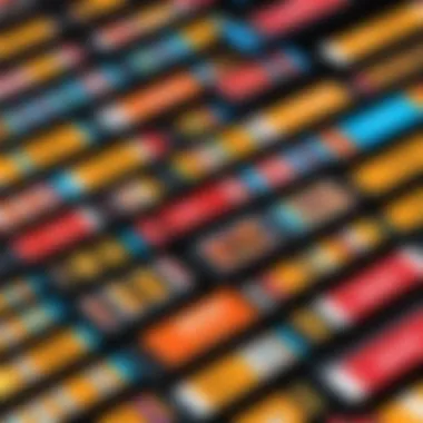 Artistic Game Cartridges Collection Atari VCS game cartridges arranged artistically