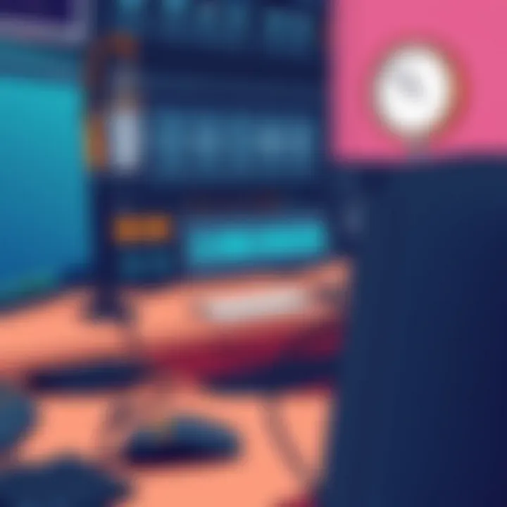 Optimal Computer Setup for Audio Recording Audio interface connected to a computer setup