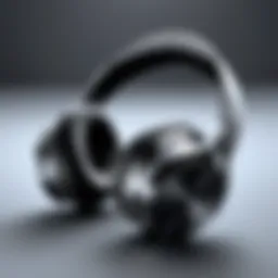 High-fidelity Bluetooth headphones showcasing sleek design and sound technology.