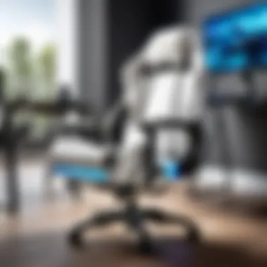 Modern Gaming Chair with Integrated Speaker Technology Modern Gaming Chair with Integrated Speaker Technology