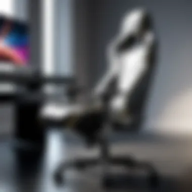 Sleek Gaming Chair with Audio Enhancement Sleek Gaming Chair with Audio Enhancement