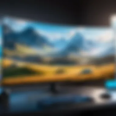 Ultra-Wide Gaming Monitor Enhancing Field of View