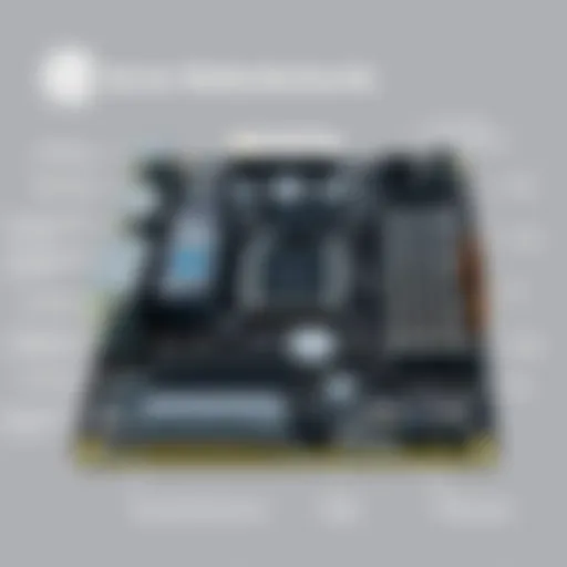 High-performance server motherboard showcasing advanced specifications