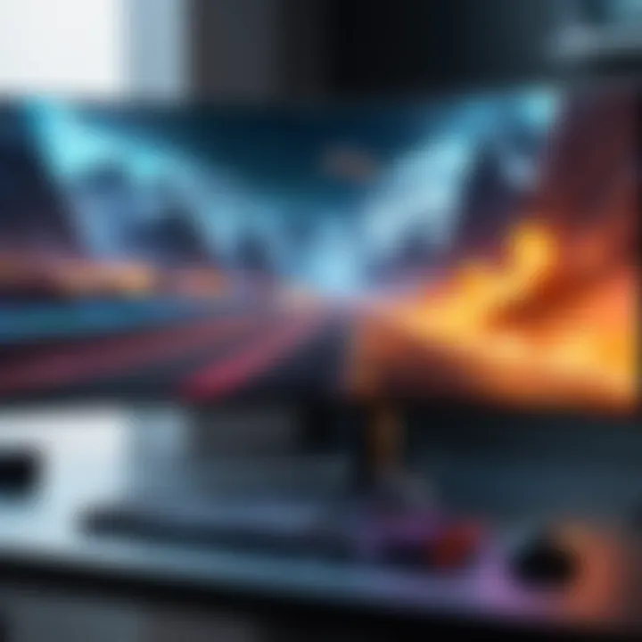 Gaming Split Screen Monitor