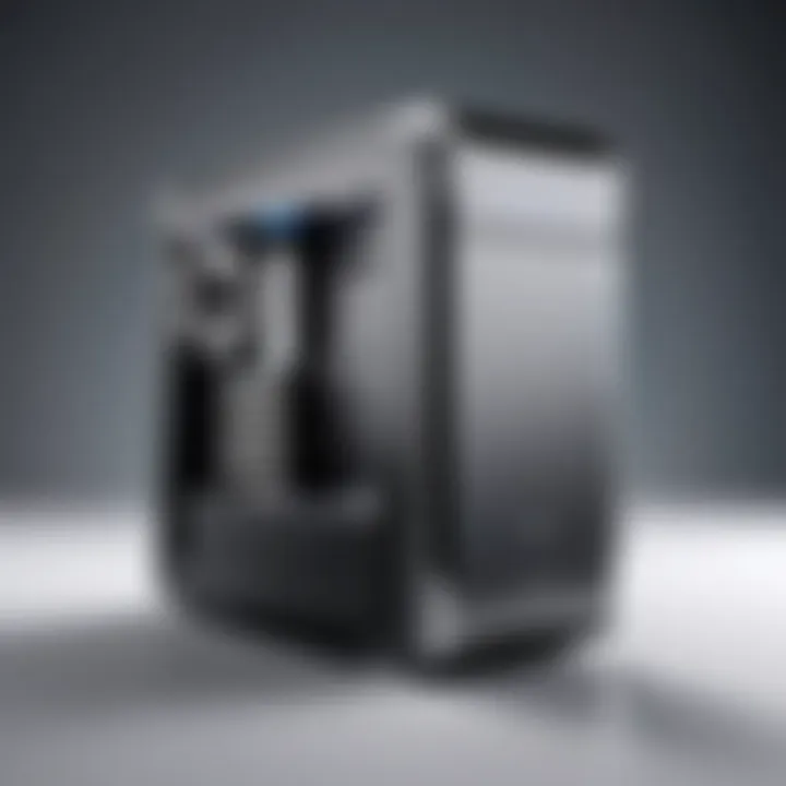 Sleek and modern budget PC case design showcasing airflow.