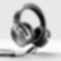 A high-quality PC headset showcasing its sleek design.