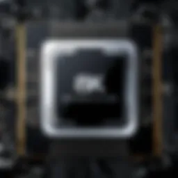 An illustration of a high-performance CPU highlighting its specifications