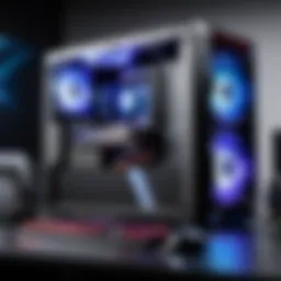 High-end gaming PC setup showcasing stylish components