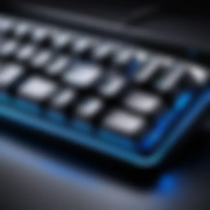 Cherry MX Blue Mechanical Keyboard in Elegant Black