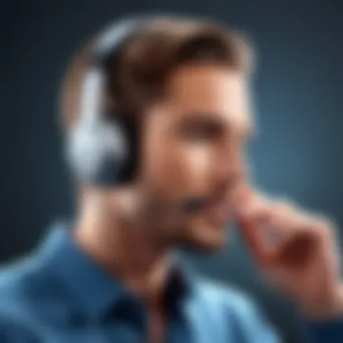 User enjoying a seamless phone call with a headset on