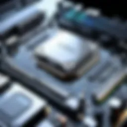 High-performance motherboard showcasing 10th Gen Intel CPU compatibility