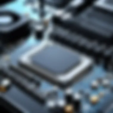 Close-up of Bluetooth-enabled PC motherboard