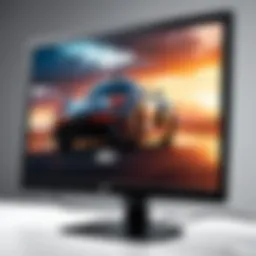Front view of the AOC monitor showcasing its sleek design