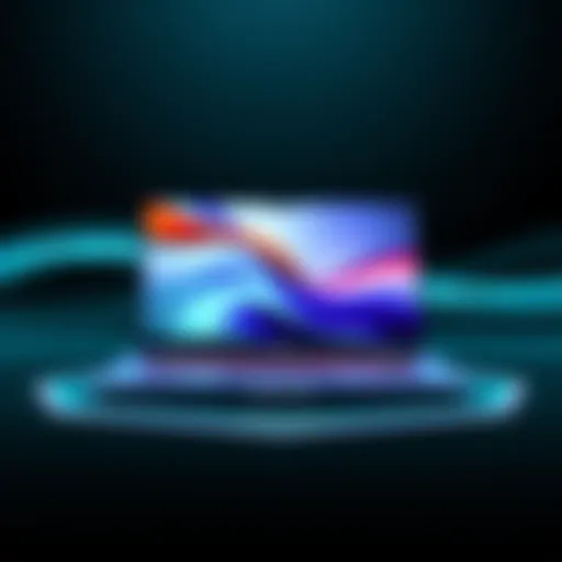 Sleek design of the Nitro 5 laptop showcasing its modern aesthetics