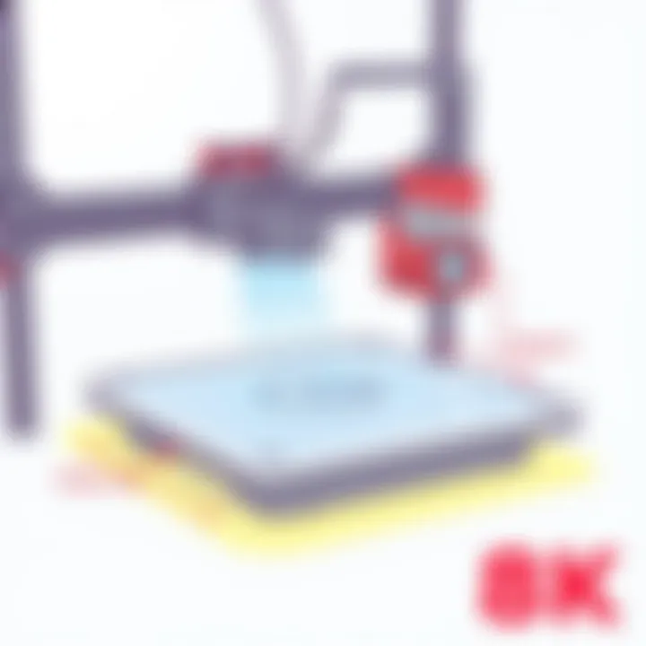 Optimal Bed Leveling in 3D Printing Illustration of the 3D printing bed with optimal leveling