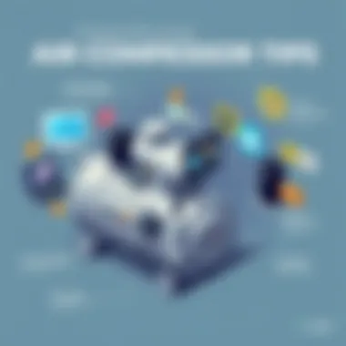 Infographic showcasing air compressor maintenance tips