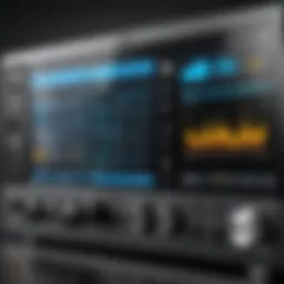User interface of a premium audio recording software on Windows 10