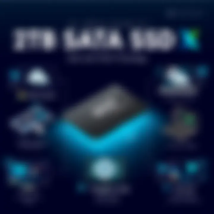 Illustration showcasing various applications of 2TB SATA SSDs