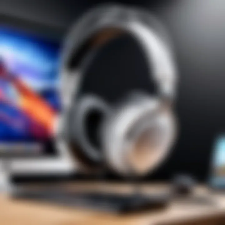 Mac system showcasing compatibility with gaming headset