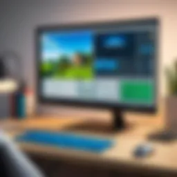 Screen recording software interface