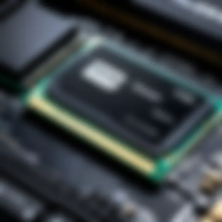 Close-up of RAM specifications