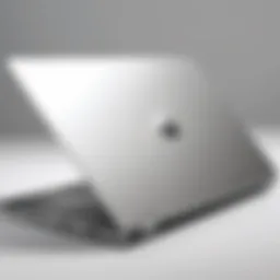 Sleek design of HP laptop showcasing modern aesthetics