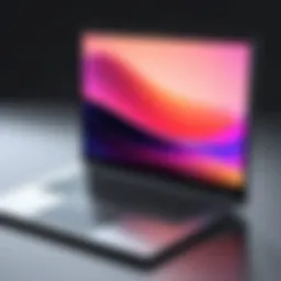 Sleek laptop showcasing modern design