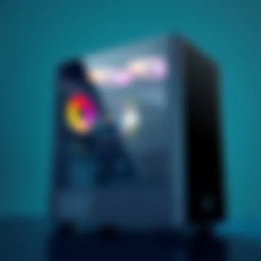 Sleek design of a Corsair computer tower showcasing modern aesthetics