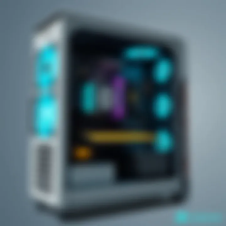 User-friendly layout of components within a Corsair computer tower