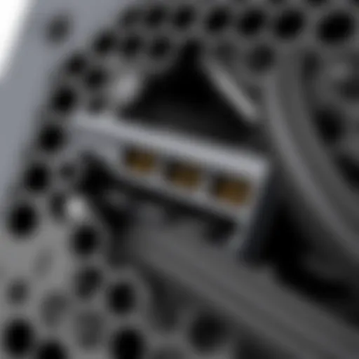 Close-up of Corsair RMX 1000W power supply showcasing connectors
