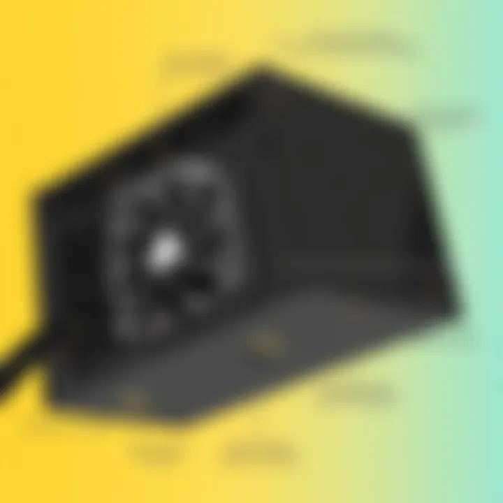 Design Features of Corsair RMX 1000W Power Supply Side view of the Corsair RMX 1000W highlighting its design features