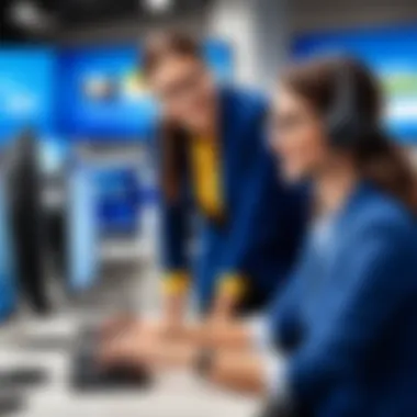 Exceptional Service at Best Buy Customer service representative assisting a client