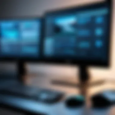 Personalizing Desktop Computer Settings Person customizing desktop computer settings on screen