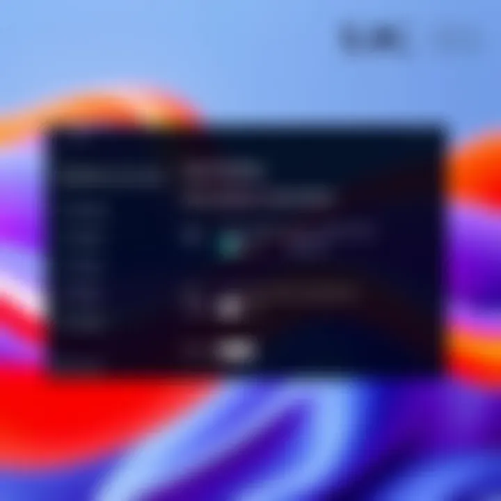 User Interface Customization User interface customization settings on Windows 11