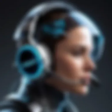 Futuristic Gaming Headset Transparency Mode