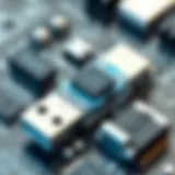 A detailed view of a USB flash drive showcasing its components