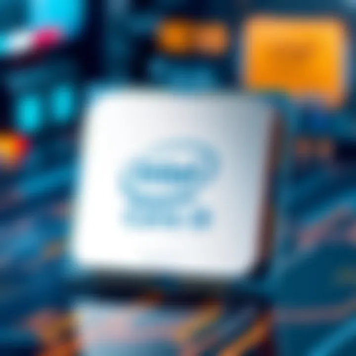 High-performance Intel Core i9 processor showcasing its sleek design