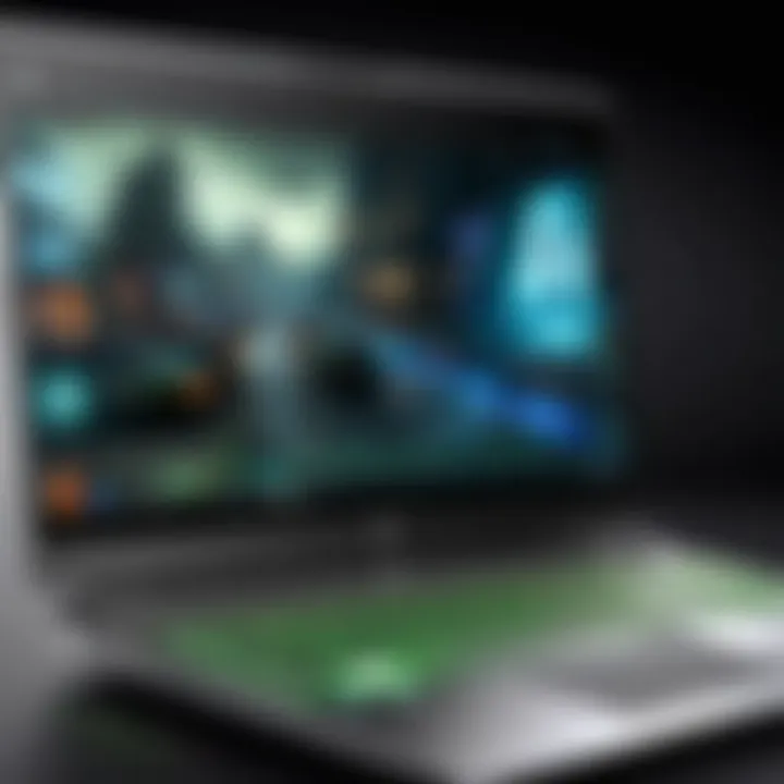 Enhanced visuals on HP Pavilion gaming laptop screen