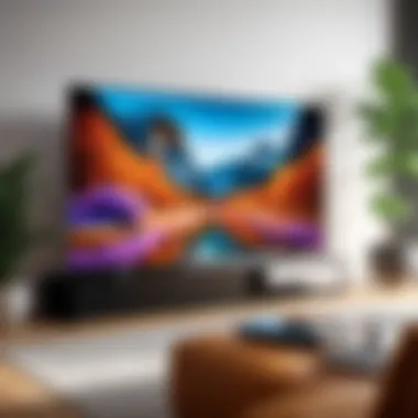 Immersive viewing experience on advanced TV monitor