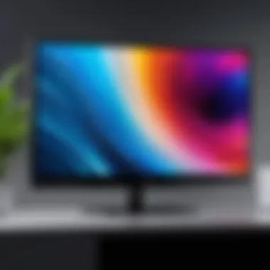 Sleek TV monitor with ultra-clear display