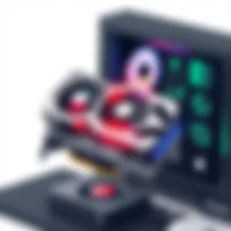 High-performance graphics card showcasing gaming capabilities