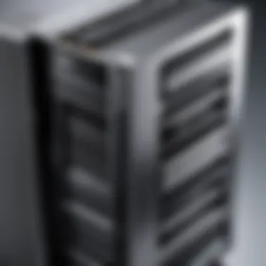 Visual representation of various types of storage solutions including SSDs and HDDs.