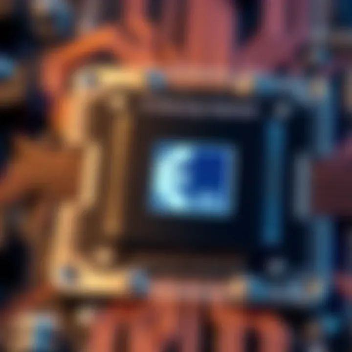 Innovative Technology Behind Ethash ASIC Chips Close-up of an Ethash ASIC chip showcasing its technology