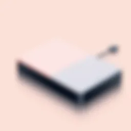 External hard drive showcasing sleek design
