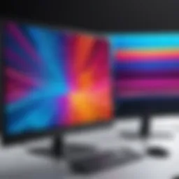 An advanced monitor showcasing vibrant color accuracy